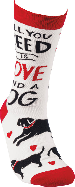 All You Need Is Love And A Dog Socks