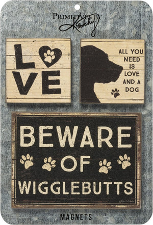 All You Need Is Love And A Dog - Magnet Set
