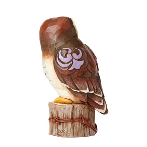 Mini Owl on Tree Stump by Jim Shore Heartwood Creek