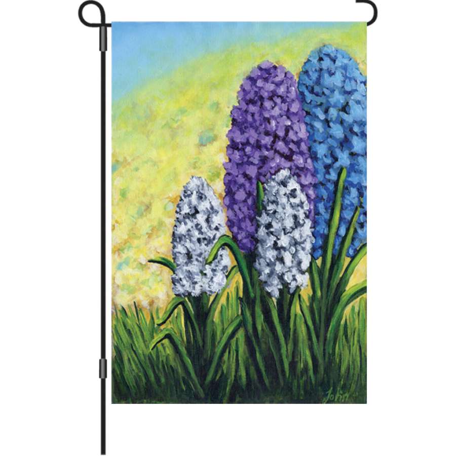 Hyacinth 12" Garden Flag