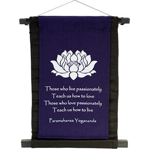 Yogananda ~ Cotton Hanging Banner