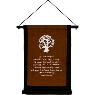 Inspirational Tree of Life ~ Cotton Hanging Banner