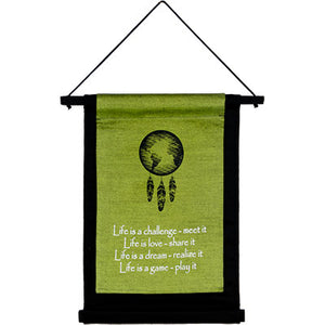 Inspirational "Life is..."  ~ Cotton Hanging Banner
