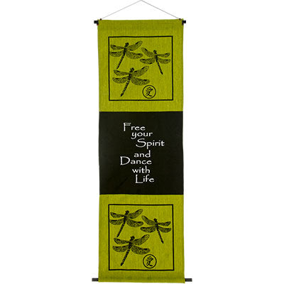 Dragonfly Cotton Inspirational Banner