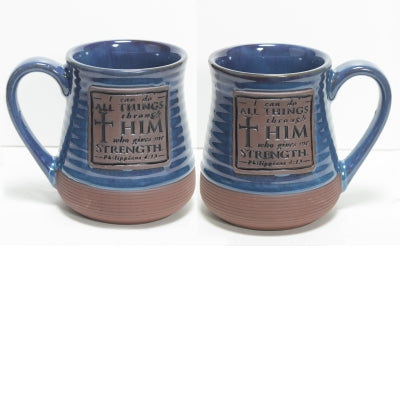 Can Do All Things Pottery Mug - Boxed
