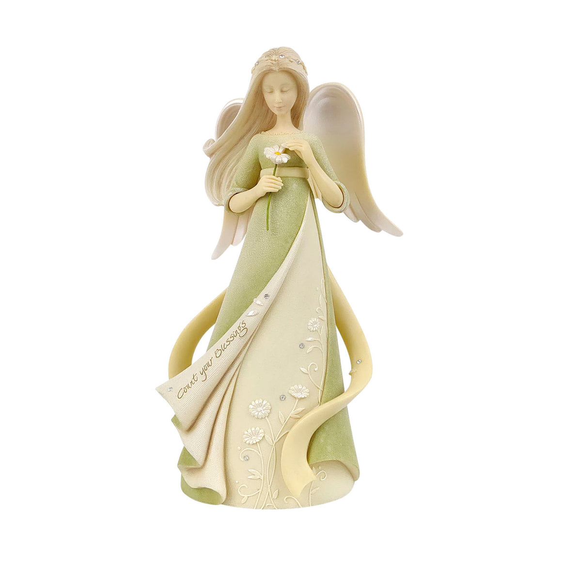 Count Your Blessings Angel Figurine from the Foundations Collection