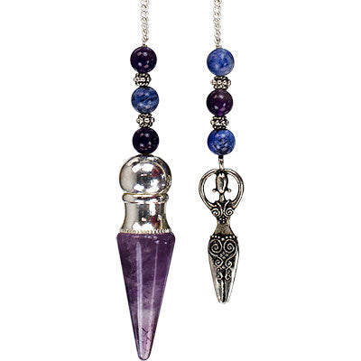 Pendulum with Chamber Goddess Amethyst