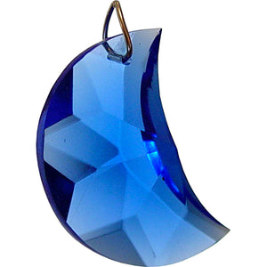 Faceted Sapphire Moon Crystal Prism