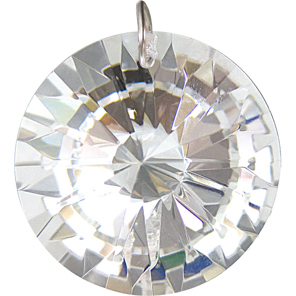 Deluxe Faceted Sun Disc Clear Crystal Prism