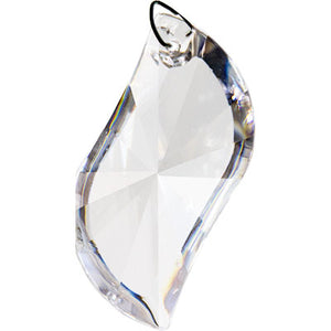 Faceted Flowing Strand Clear Crystal Prism