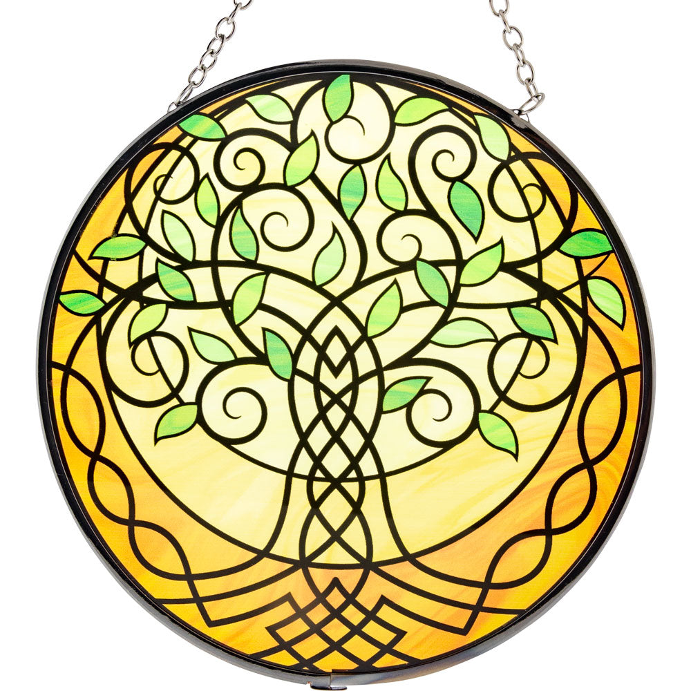 Celtic Tree of Life Glass Suncatcher