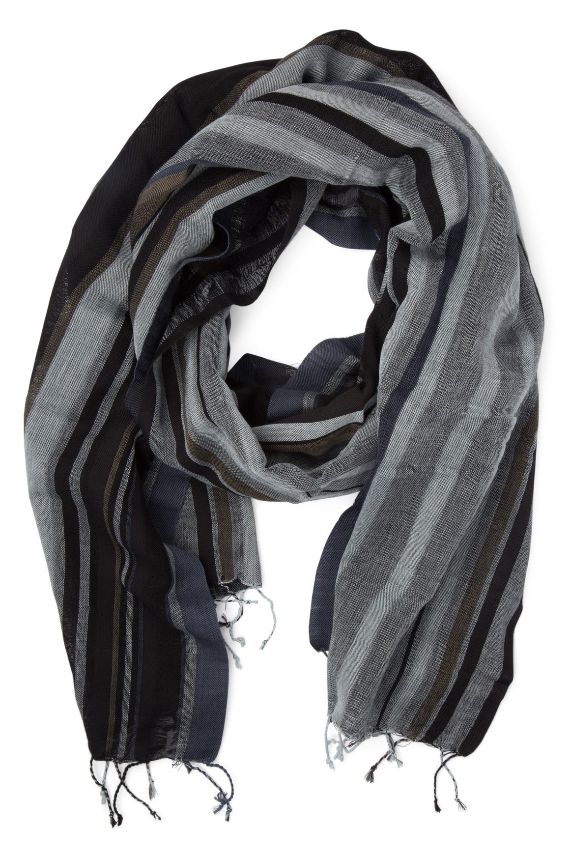 Night Stripes Scarf Handcrafted in India