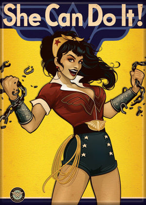 Wonder Woman She Can Do It! DC Comic Magnet