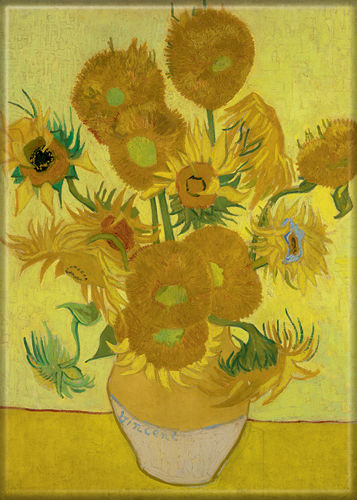 Vincent Van Gogh Sunflowers magnet