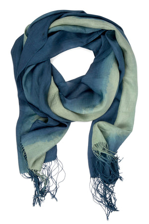 Marshlands Silk Scarf Handcrafted in Laos