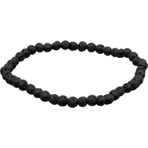 Lava Stone Bracelet (4 mm) - a Natural Diffuser for Balance and Strength
