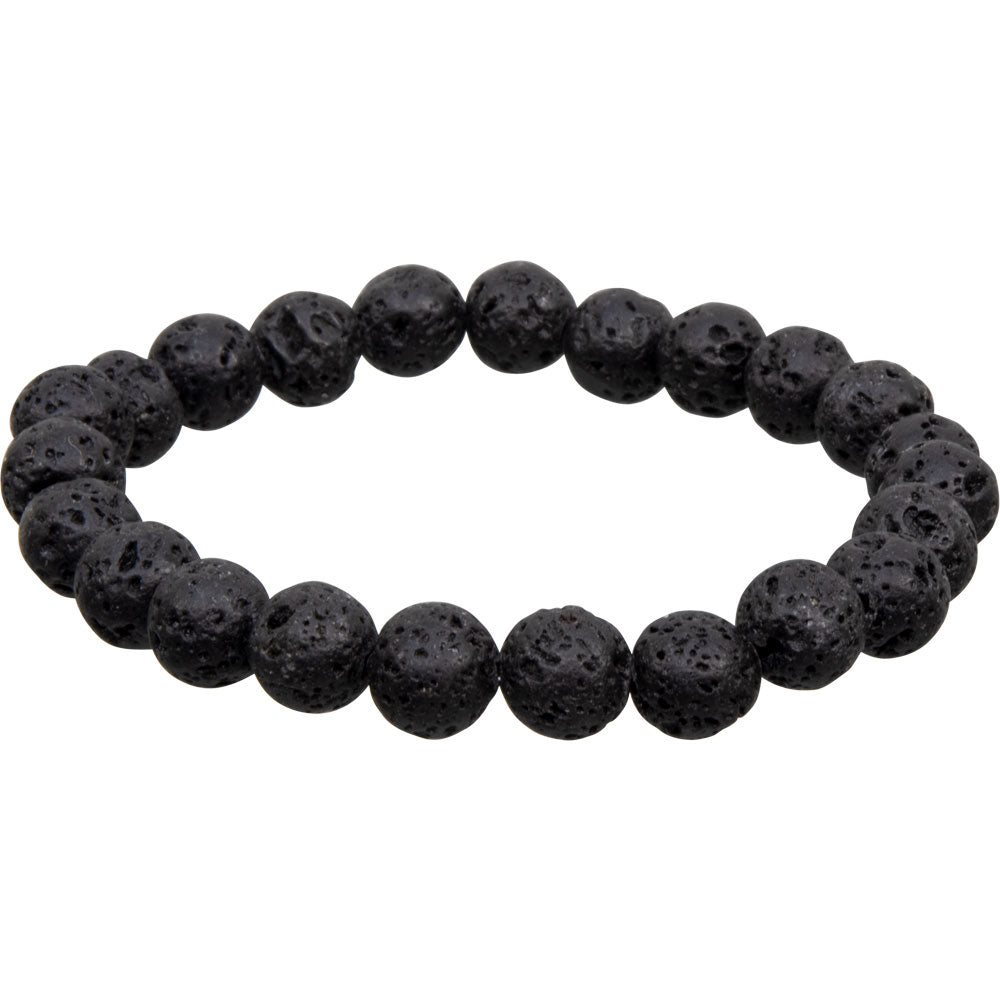Lava Stone Bracelet (8 mm) - a Natural Diffuser for Balance and Strength