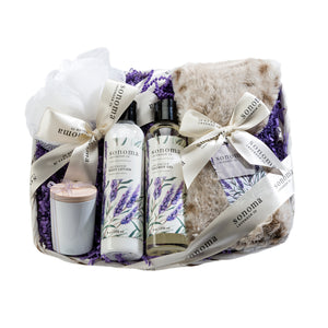 Luxury Lavender Bath Butler Gift Set ~ Sonoma Lavender Luxury Spa Gifts