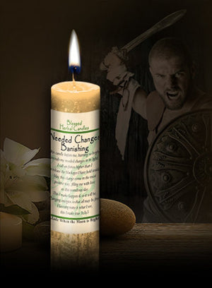 Needed Change/Banishing ~ Blessed Herbal Candle