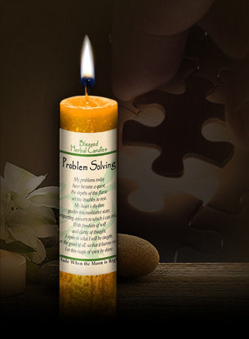 Problem Solving ~ Blessed Herbal Candle