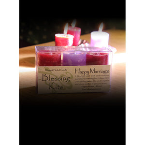 Happy Marriage Blessing ~ Blessed Herbal Candles Blessing Kit