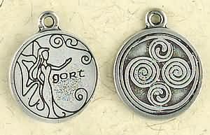 Celtic Astrology ~ Gort ~ Pewter Necklace