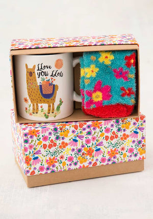 Llama Llove You Mug & Cozy Sock Gift Set