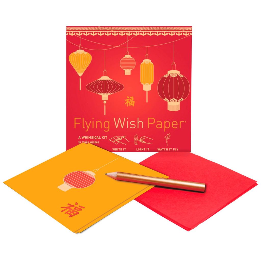 GOOD FORTUNE Mini Flying Wish Paper Kit