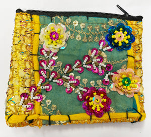 Flower Sequin Coin Purse