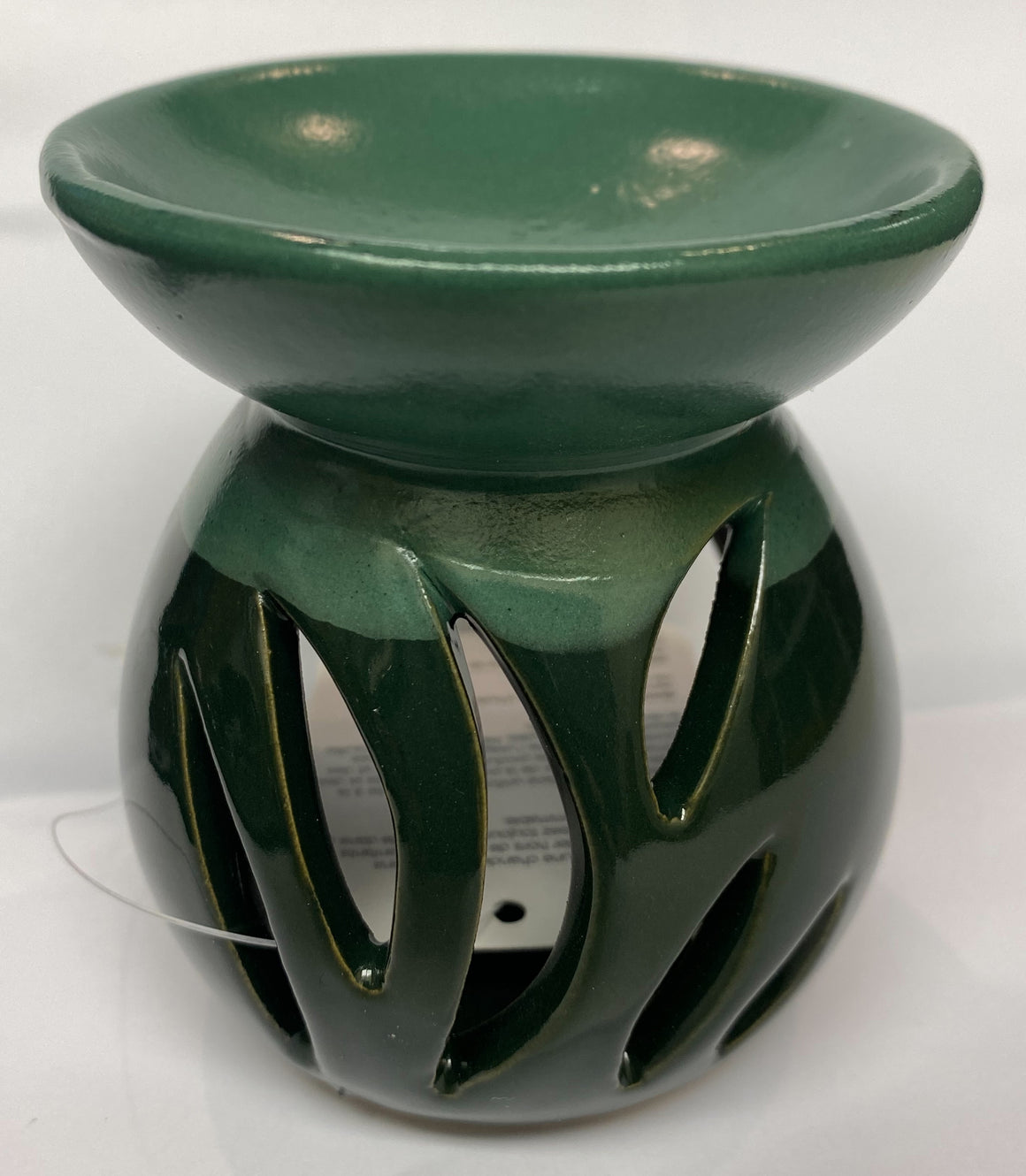 Two-tone Green Wave Ceramic Oil Burner