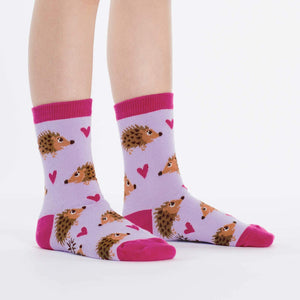 Hedgehog Heaven Junior Crew Socks