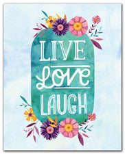 Live Love Laugh - Art Print