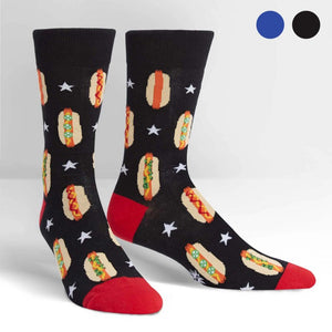 Foot Long Hot Dog Men's Crew Socks