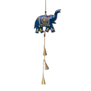 Henna Treasure Elephant Bell Chime Handcrafted in India