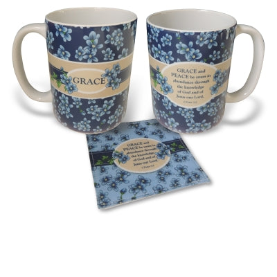 "Grace & Peace" Mug and Coaster Set