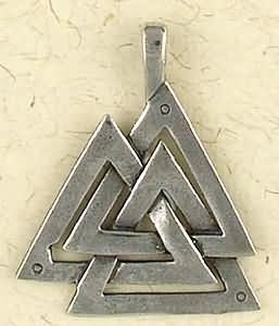 Valknut ~ Pewter Necklace ~ Odin, The Norse Collection