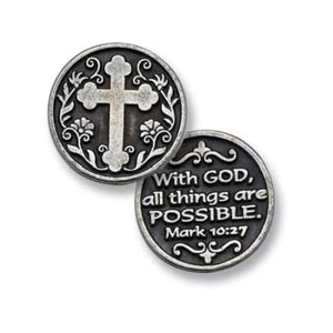 With God All Things Pocket Token
