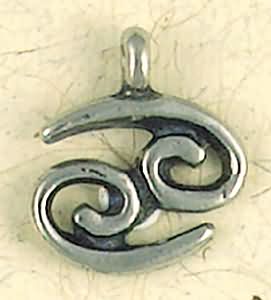Cancer ~ Pewter Necklace ~ Zodiac Talismans Collection, Astrology