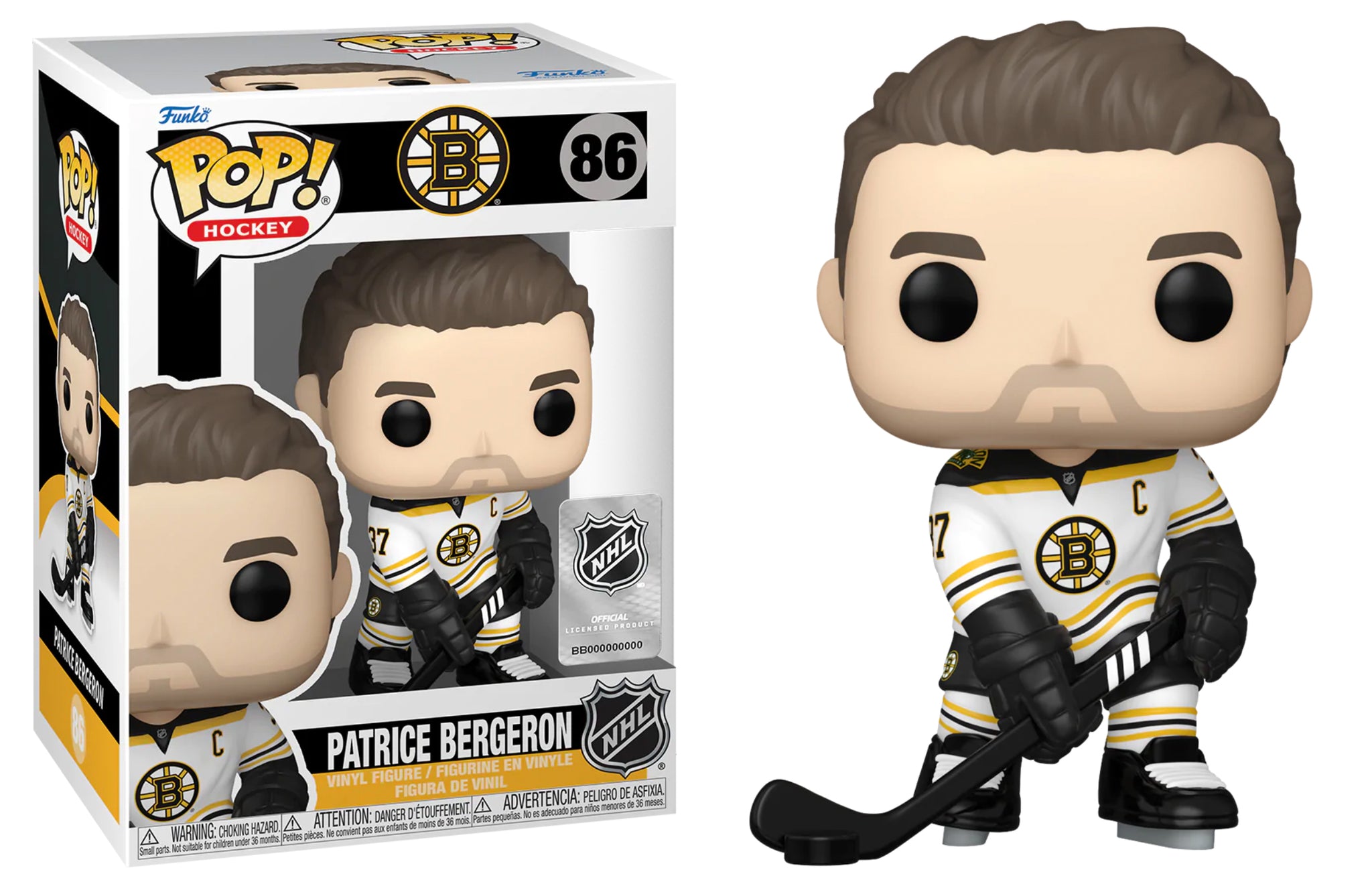 Funko Pop! NHL: Bruins - Patrice Bergeron (ROAD)