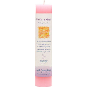 Reiki Infused Pillar Candle - Manifest a Miracle