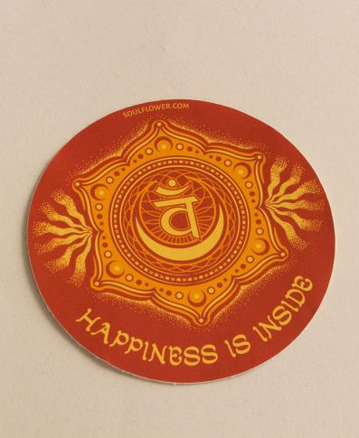 Happiness is Inside Sacral Chakra Sticker