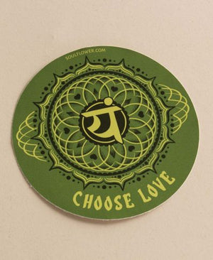 Choose Love Heart Chakra Sticker