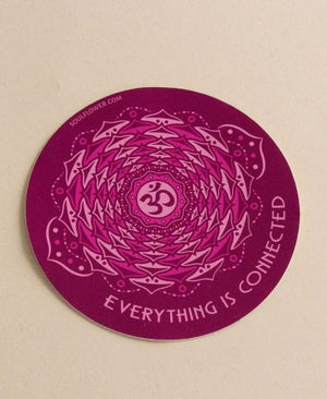 Everything is Connected Crown Chakra Sticker