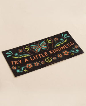 Try a Little Kindness Boho Bumper Sticker