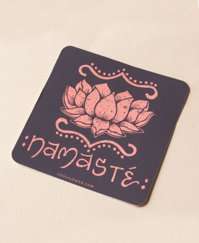 Namaste Lotus Sticker