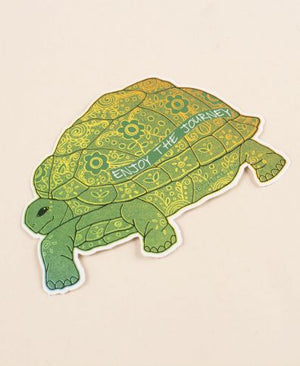 Enjoy the Journey Turtle Sticker