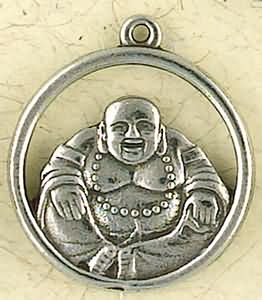 Laughing Buddha ~ Pewter Necklace ~ Siddhartha - The Buddhist Collection