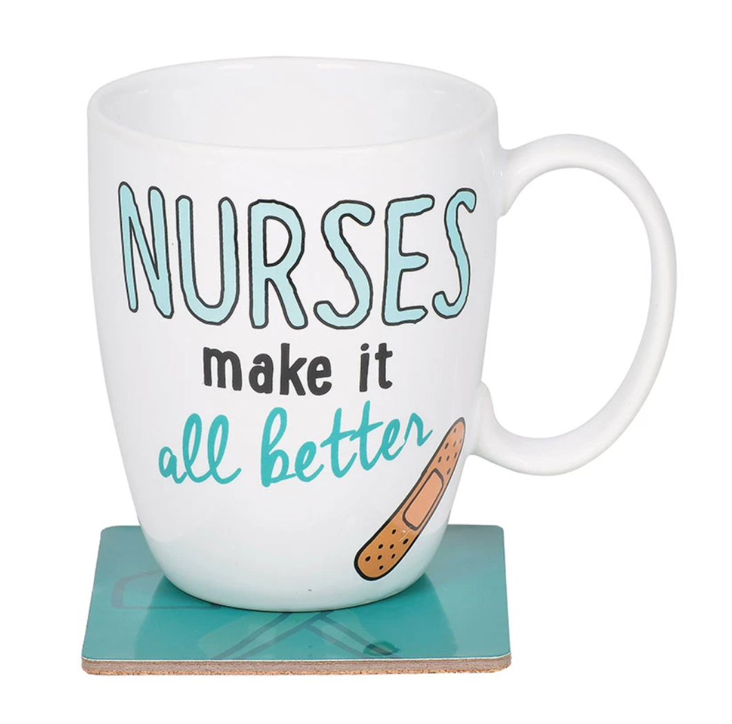 Nurses Make it All Better Mug with Coaster Gift Set