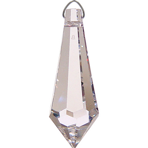Faceted Point Clear Crystal Prism