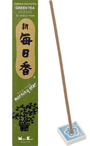 Morning Star Green Tea Incense - 50 sticks